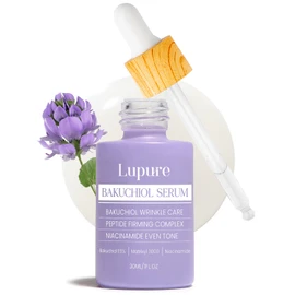 Lupure Bakuchiol Serum for Face – Natural Retinol Alternative for Wrinkles, Fine Lines, Firming, Brightening, Hydrating, Soothing, Anti-Aging & Sensitive Skin Care, with Matrixyl 3000 & Niacinamide