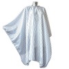 DMI Vintage Barber Cape, Hairdressing Cape, Black on White Pinstripe