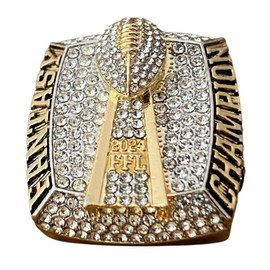 Legacy Rings 2024 Huge Fantasy Football Championship Trophy Ring | Gold Silver Tone Plated Award for Fantasy Football League Winner (11)