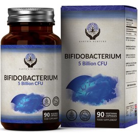 EN Bifidobacterium Probiotics | 90 High Strength Bifidobacterium Probiotic Capsules - 5 Billion CFU Bifidobacterium per Capsule | Non-GMO, Gluten & Allergen Free | Manufactured in The UK