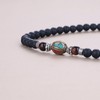 COAI Unisex 108 Gemstone Mala Necklace with Nepalese Beads Tibetan