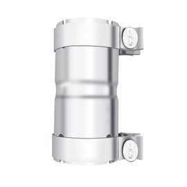 Stainless Steel 2 to 2 Inch Exhaust Adapter, 2" ID Exhaust Reducer Connector Pipe with Clamp