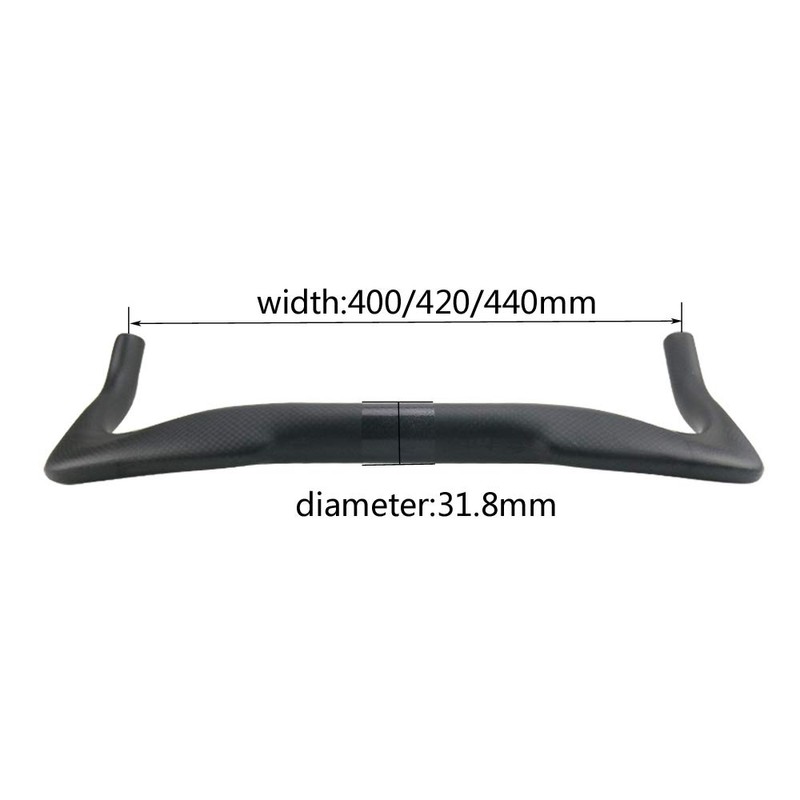 Alfa Pasca TT Bar 31.8mm Aerobar Bicycle 3K Glossy Black