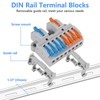 5CS DIN Rail Terminal Blocks Kit, 2 in 8 Out