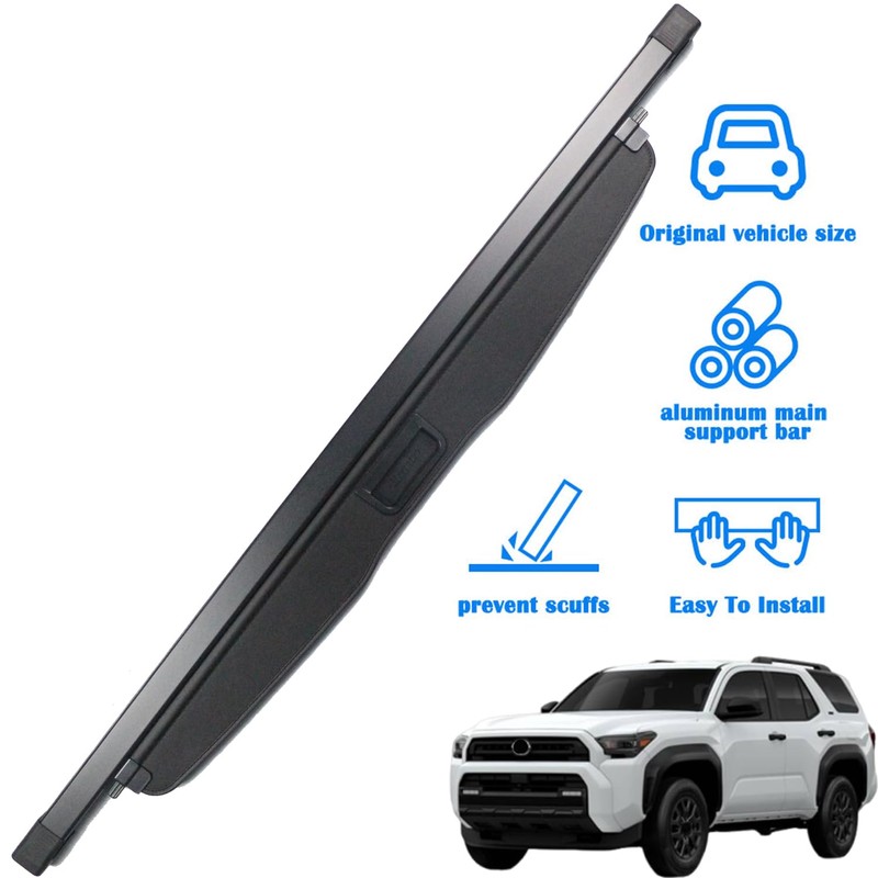 Marretoo for Toyota 4RUNNER Cargo Cover 2025 2026 for 6th
