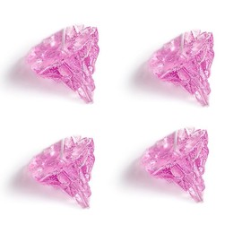 gugululu Floating Iceberg Candle, 4pcs Pink - Floating Candle - Aromatherapy - White Peach & Oolong Tea Scent - Modern Design - Aid Sleep - Home Decoration