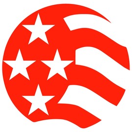 EZ BALL STAMP Golf Ball Stamp/Stamper - Ultra Quick Drying, Smear Free Ink Marker to Personalize Your Ball (Red USA)