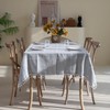 Winknowl Rustic Tablecloth, Cotton Linen Fabric Wrinkle Free Table Cloths,