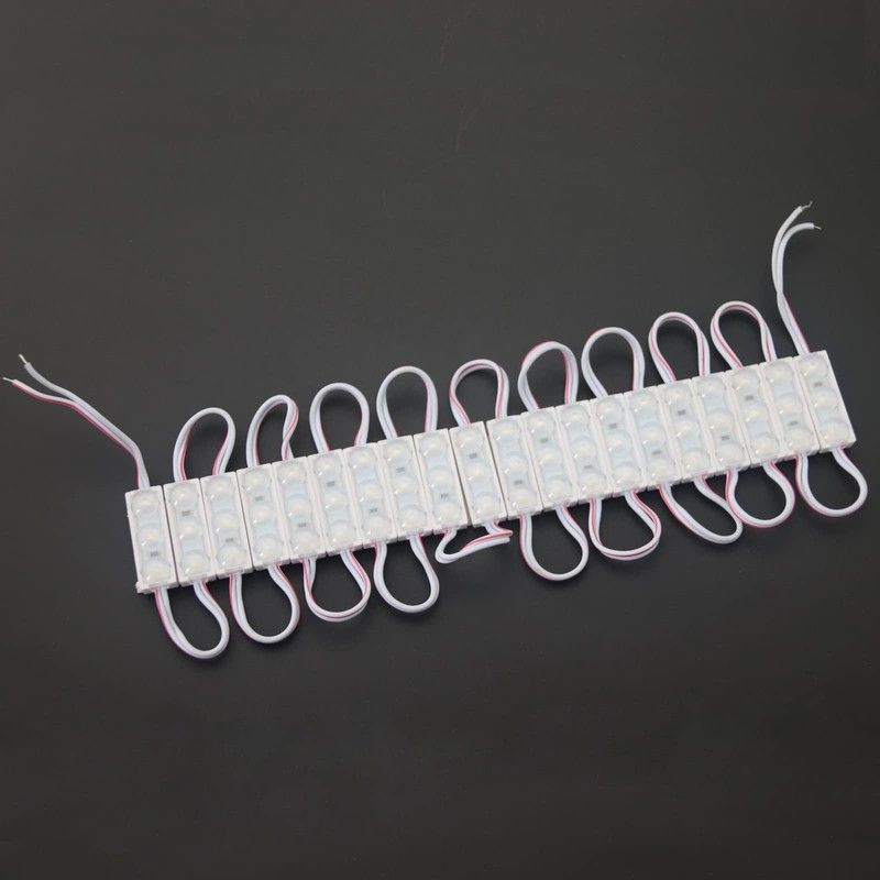 REXTiN 200pcs Mini 3 LED Sign storefront Lights Module Blue