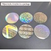 KJArrow Button Maker Supplies 300Pcs Glitter Plastic Film for 25mm