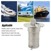 Marine Boat Deck Filler with Keyless Cap Stainless Steel Mirror
