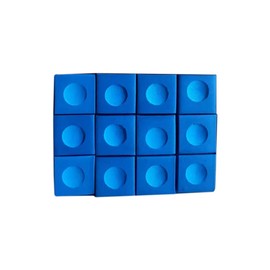Aswalling 12Pcs Powdered Pool Cue Pool Table Chalk Essential Accessories Pool Cue Holder & Snooker Chalk