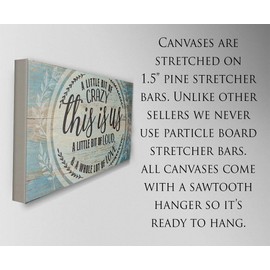 This Is Us - Large Canvas Wall Art - Stretched on a Heavy Wood Frame - Ready to Hang - Perfect for Above a Couch or Headboard - Makes a Great Housewarming Gift Under $50