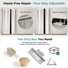 Closet Bifold Door Hardware & 2 x 36" Track Kit,