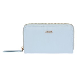 THUN Medium Light Blue Faux Leather Sempre Con Me Collection, 16.3 x 3 x 10 cm