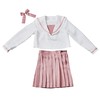 Clearstone Ulzzang Sailor Cosplay Halloween Sailor Dusty Pink Ladies Pink
