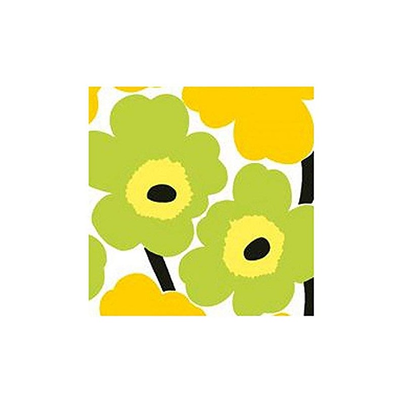 Marimekko Unikko Papierservietten Lunch gelb