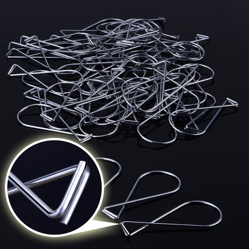 Outus 50 Packs Hook Clips Ceiling Tile Hooks T-bar Drop