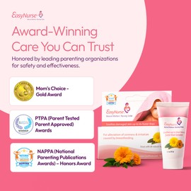 Easynurse Nursing Salve | All-Natural Nipple Balm for Sore, Cracked & Irritated Nipples | Postpartum Essentials | Lanolin Nipple Cream Safe for Breastfeeding | Breastfeeding Essentials | 1.1oz (30g)
