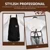APRONPANDA Aprons for Men Women with Pockets, Waterproof Adjustable Chef