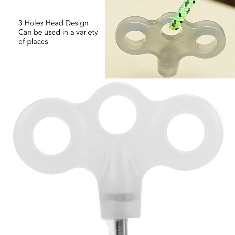 Outdoor Luminous Tent Stakes Stainless Steel Screw Ground Anchors Peg