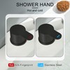 GUOYINDONG Matte Black Roman Tub Faucet, 3 HoleWaterfall Bath Tub