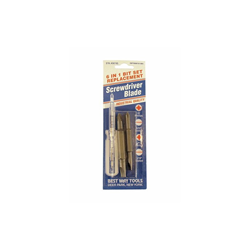 Best Way Tools 58745 6-in-1 Replacement Bit Set