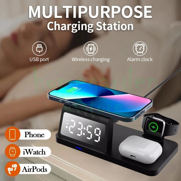 Universal 4 in 1 Wireless Charging Station for Watch and