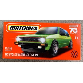 Matchbox 2024-23 Volkswagen Golf Mk 1:  Chose from Blue & Green Carded or P Grab - 2024 MBX Volkswagen Golf MK1 Power Grab (Green)
