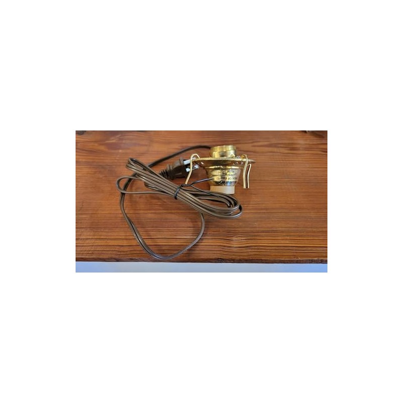 B&P Lamp® #2 Electric Brass Plated Burner with On-Off Switch