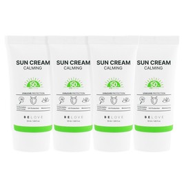 (4ea) Be Love Calming Sunscreen 50ml SPF50+ PA++++ / Gentle, non-irritating UV protection cica sunblock / (4개)비러브 카밍 선크림 50ml SPF50+ PA++++ 순한 눈시림없는 자외선차단제 시카 선블록