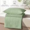 WURUIBO Full/Queen Quilt Set Light Green, Microfiber Lightweight Bedspreads, Ultrasonic