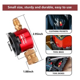 Nitrogen Purge Tool Adjustable Nitrogen Purge Regulator 1/4 Inch Connector Nitrogen Purging Tools for HVAC