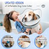 Supet Supet Raised Inflatable Dog Cone Collar to Stop Licking,