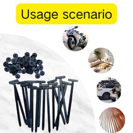 100 Pcs Nylon Universal Cable Ties Buckle, Heavy-Duty Self-Locking Nylon Cable Tie Holder for Auto Repairing Quick Fix and Hole Fastening Multipurpose Plastic Cable Ties