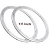 JaGely 2 Pack 14 Inch Lazy Susan Hardware Aluminum Alloy