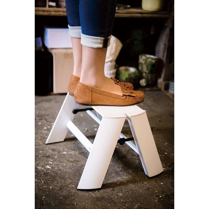 Hasegawa Ladders Ml1.0-1WH Step Ladder, White