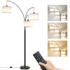 SUNMORY 3 Lights Floor Lamp with Remote Control and 3