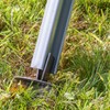 VOSS.farming Ground plate for Z-profile fence posts, bracing of wild