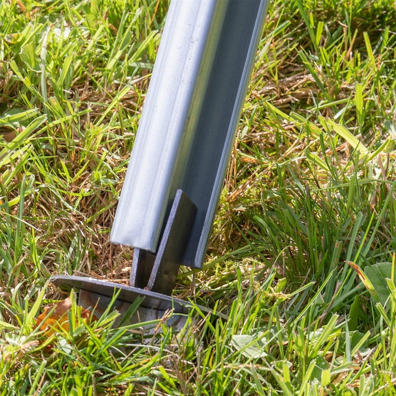 VOSS.farming Ground plate for Z-profile fence posts, bracing of wild