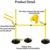 Adjustable Height Agility Hurdle Set Multi-Function Soccer Trainning Pole Set