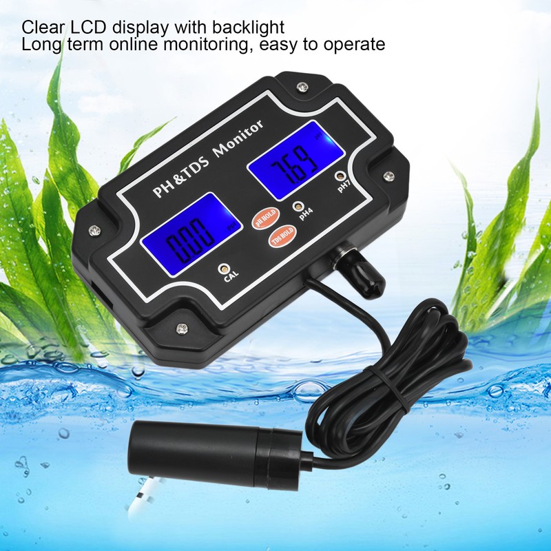 PH TDS Monitor LCD Digital Multifunctional Water Quality Analysis Tester