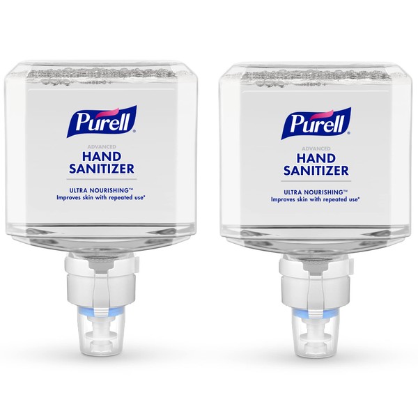 PURELL Advanced Hand Sanitizer ULTRA NOURISHING Foam, 1200 mL Foam Hand Sanitizer Refill for PURELL ES8 Touch-Free Hand Sanitizer Dispenser (Pack of 2) - 7756-02
