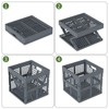 Ziglous 18 L Plastic Collapsible Crates, Gray Stackable Plastic Milk