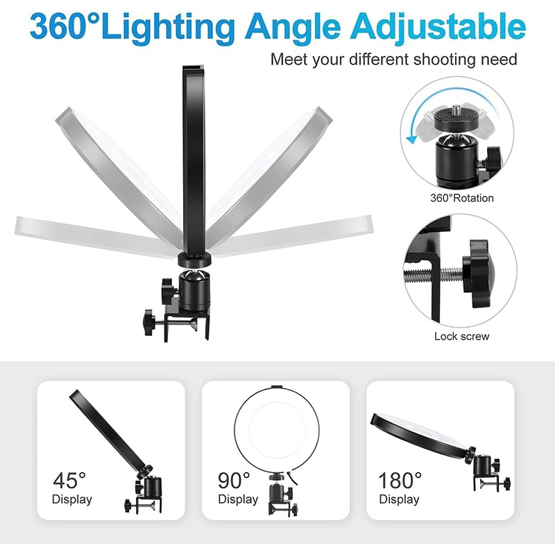 Ring Light for Computer, Video Conference Kit, 6" Ring Light