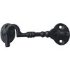Black Traditional Cast Iron 4" (100mm) Cabin Hook & Eye