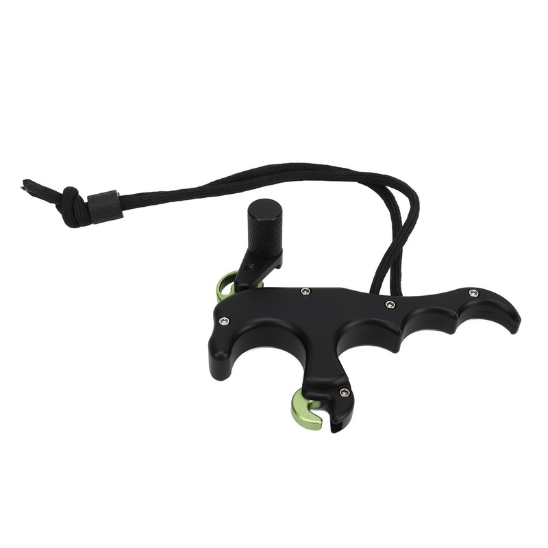 4 Finger Archery Release Aid Grip Adjustable Aluminum Alloy Compound