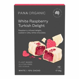 Pana Organic White Raspberry Turkish Delight - Twin Pack, 66g