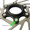 180mm Disc Brake Rotor 180mm Diameter Stainless Steel Alloy Hollowed