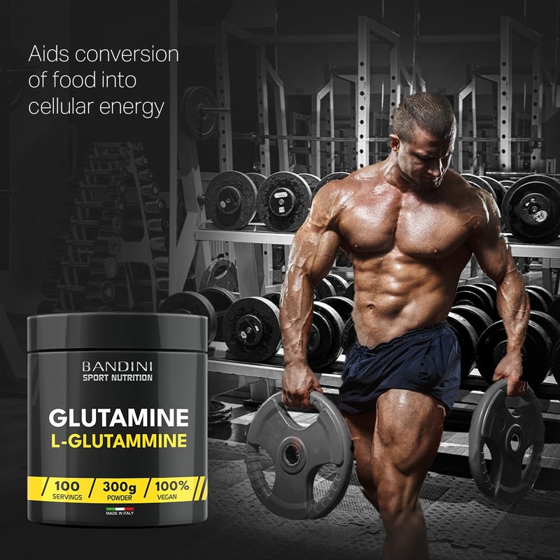 Bandini® Pure L-Glutamine Powder, High Strength & Flavourless, Essential Amino
